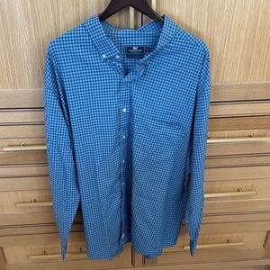 Vineyard Vines Blue Gingham Button-Down Shirt - Men's